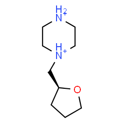ChemSpider 2D Image | 1-[(2S)-Tetrahydro-2-furanylmethyl]piperazinediium | C9H20N2O