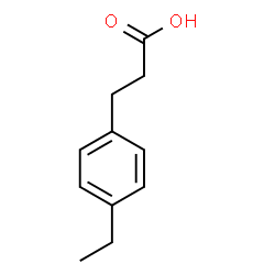ChemSpider 2D Image | 3-(4-Ethylphenyl)propanoic acid | C11H14O2