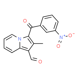 ChemSpider 2D Image | 2-Methyl-3-(3-nitrobenzoyl)-1-indolizinecarbaldehyde | C17H12N2O4