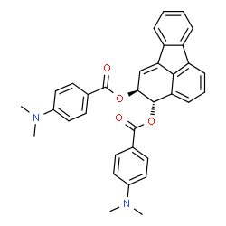 ChemSpider 2D Image | (2S-trans)-2,3-Dihydro-2,3-fluoranthenediyl 4-(dimethylamino)benzoate | C34H30N2O4