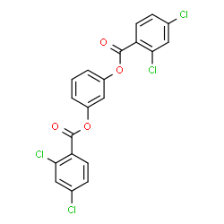 ChemSpider 2D Image | 1,3-Phenylene bis(2,4-dichlorobenzoate) | C20H10Cl4O4