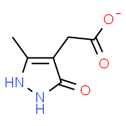 ChemSpider 2D Image | (5-Methyl-3-oxo-2,3-dihydro-1H-pyrazol-4-yl)acetate | C6H7N2O3