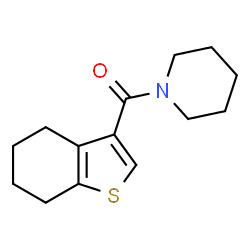 ChemSpider 2D Image | 1-(4,5,6,7-tetrahydro-1-benzothiophene-3-carbonyl)piperidine | C14H19NOS