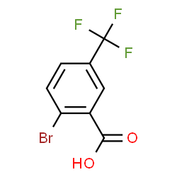 ChemSpider 2D Image | 2-Bromo-5-(trifluoromethyl)benzoic acid | C8H4BrF3O2