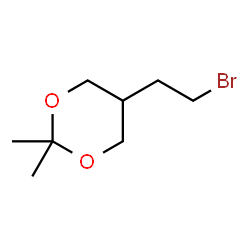 ChemSpider 2D Image | 5-(2-Bromoethyl)-2,2-dimethyl-1,3-dioxane | C8H15BrO2