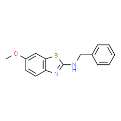 ChemSpider 2D Image | N-Benzyl-6-methoxy-1,3-benzothiazol-2-amine | C15H14N2OS