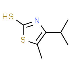 ChemSpider 2D Image | 4-Isopropyl-5-methyl-1,3-thiazole-2(3H)-thione | C7H11NS2