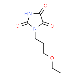 ChemSpider 2D Image | 1-(3-Ethoxypropyl)-2,4,5-imidazolidinetrione | C8H12N2O4