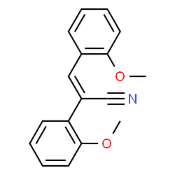 ChemSpider 2D Image | (2Z)-2,3-Bis(2-methoxyphenyl)acrylonitrile | C17H15NO2