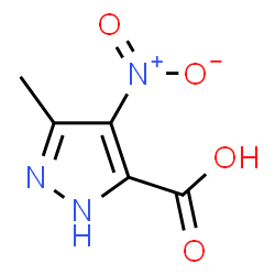 ChemSpider 2D Image | 3-Methyl-4-nitro-1H-pyrazole-5-carboxylic acid | C5H5N3O4