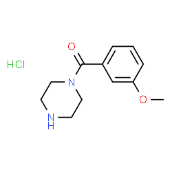 ChemSpider 2D Image | (3-Methoxyphenyl)(piperazin-1-yl)methanone hydrochloride | C12H17ClN2O2
