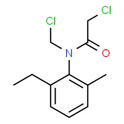 ChemSpider 2D Image | 2-Chloro-N-(chloromethyl)-N-(2-ethyl-6-methylphenyl)acetamide | C12H15Cl2NO