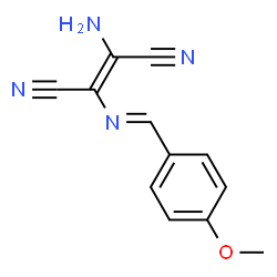 ChemSpider 2D Image | (2E)-2-Amino-3-[(E)-(4-methoxybenzylidene)amino]-2-butenedinitrile | C12H10N4O
