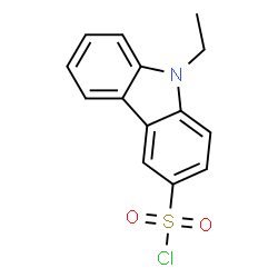 ChemSpider 2D Image | 9-Ethyl-9H-carbazole-3-sulfonyl chloride | C14H12ClNO2S
