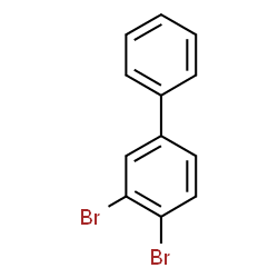 ChemSpider 2D Image | 3,4-Dibromobiphenyl | C12H8Br2