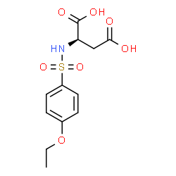 ChemSpider 2D Image | N-[(4-Ethoxyphenyl)sulfonyl]-D-aspartic acid | C12H15NO7S