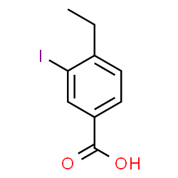 ChemSpider 2D Image | 4-Ethyl-3-iodobenzoic acid | C9H9IO2