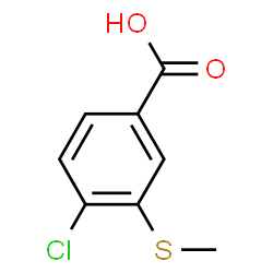 ChemSpider 2D Image | 4-Chloro-3-(methylsulfanyl)benzoic acid | C8H7ClO2S