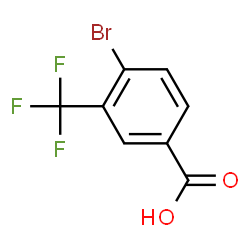 ChemSpider 2D Image | 4-Bromo-3-(trifluoromethyl)benzoic acid | C8H4BrF3O2