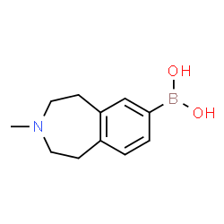 ChemSpider 2D Image | (3-Methyl-2,3,4,5-tetrahydro-1H-3-benzazepin-7-yl)boronic acid | C11H16BNO2