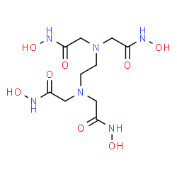 ChemSpider 2D Image | 2,2',2'',2'''-(1,2-Ethanediyldinitrilo)tetrakis(N-hydroxyacetamide) | C10H20N6O8