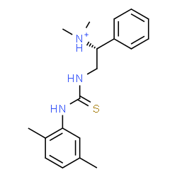 ChemSpider 2D Image | (1R)-2-{[(2,5-Dimethylphenyl)carbamothioyl]amino}-N,N-dimethyl-1-phenylethanaminium | C19H26N3S