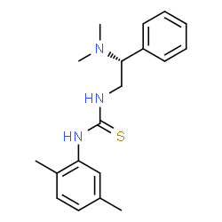 ChemSpider 2D Image | 1-[(2R)-2-(Dimethylamino)-2-phenylethyl]-3-(2,5-dimethylphenyl)thiourea | C19H25N3S