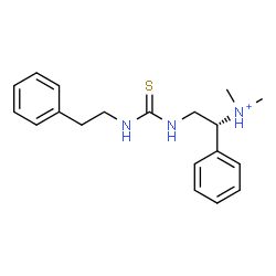ChemSpider 2D Image | (1R)-N,N-Dimethyl-1-phenyl-2-{[(2-phenylethyl)carbamothioyl]amino}ethanaminium | C19H26N3S