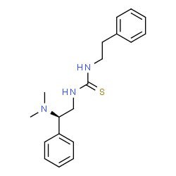 ChemSpider 2D Image | 1-[(2R)-2-(Dimethylamino)-2-phenylethyl]-3-(2-phenylethyl)thiourea | C19H25N3S