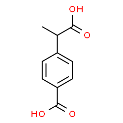 ChemSpider 2D Image | 4-(1-Carboxyethyl)benzoic acid | C10H10O4