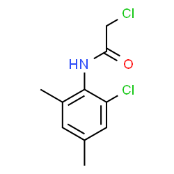 ChemSpider 2D Image | 2-Chloro-N-(2-chloro-4,6-dimethylphenyl)acetamide | C10H11Cl2NO
