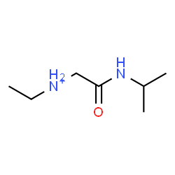 ChemSpider 2D Image | N-Ethyl-2-(isopropylamino)-2-oxoethanaminium | C7H17N2O