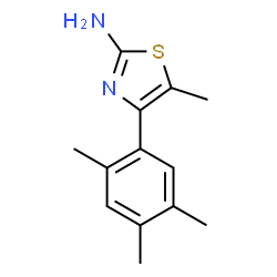 ChemSpider 2D Image | 5-Methyl-4-(2,4,5-trimethylphenyl)-2-thiazolamine | C13H16N2S