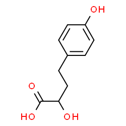 ChemSpider 2D Image | 2-Hydroxy-4-(4-hydroxyphenyl)butanoic acid | C10H12O4