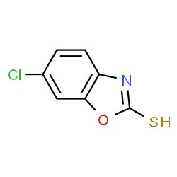 ChemSpider 2D Image | 2-Mercapto-6-chlorobenzoxazole | C7H4ClNOS