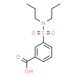 ChemSpider 2D Image | 3-(Dipropylsulfamoyl)benzoic acid | C13H19NO4S