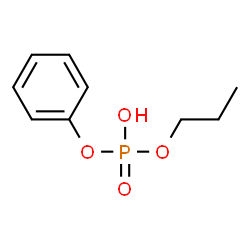 ChemSpider 2D Image | Phenyl propyl hydrogen phosphate | C9H13O4P
