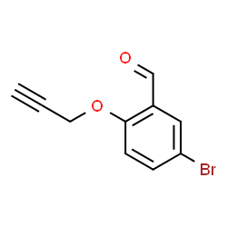 ChemSpider 2D Image | 5-Bromo-2-(2-propyn-1-yloxy)benzaldehyde | C10H7BrO2