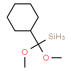 ChemSpider 2D Image | SILANE, CYCLOHEXYLDIMETHOXYMETHYL- | C9H20O2Si
