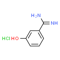 ChemSpider 2D Image | 3-Hydroxybenzamidine hydrochloride | C7H9ClN2O