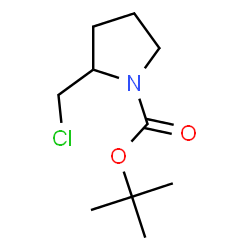 ChemSpider 2D Image | tert-Butyl 2-(chloromethyl)pyrrolidine-1-carboxylate | C10H18ClNO2