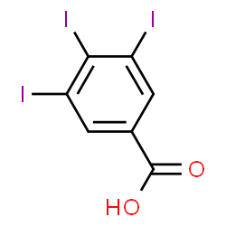 ChemSpider 2D Image | 3,4,5-Triiodobenzoic acid | C7H3I3O2