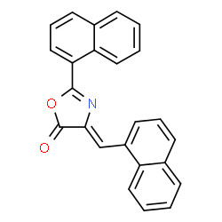 ChemSpider 2D Image | (4Z)-2-(1-Naphthyl)-4-(1-naphthylmethylene)-1,3-oxazol-5(4H)-one | C24H15NO2