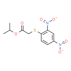ChemSpider 2D Image | Isopropyl [(2,4-dinitrophenyl)sulfanyl]acetate | C11H12N2O6S