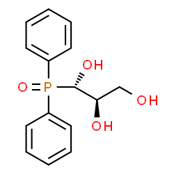 ChemSpider 2D Image | (1S,2R)-1-(Diphenylphosphoryl)-1,2,3-propanetriol | C15H17O4P