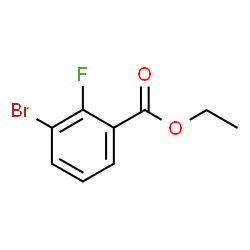 ChemSpider 2D Image | Ethyl 3-bromo-2-fluorobenzoate | C9H8BrFO2