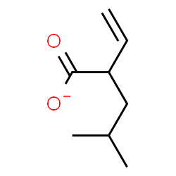 ChemSpider 2D Image | 4-Methyl-2-vinylpentanoate | C8H13O2