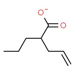 ChemSpider 2D Image | 2-Propyl-4-pentenoate | C8H13O2