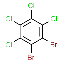 ChemSpider 2D Image | 1,2-Dibromo-3,4,5,6-tetrachlorobenzene | C6Br2Cl4