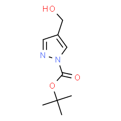 ChemSpider 2D Image | 1-Boc-4-(hydroxymethyl)pyrazole | C9H14N2O3